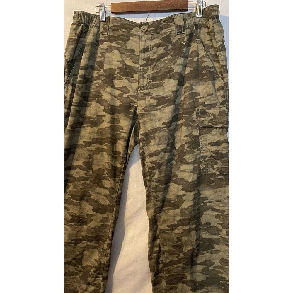 NWOT COLUMBIA Omni Shade Smith Creek Printed Pants Camo Mens 36x32 Gorpcore